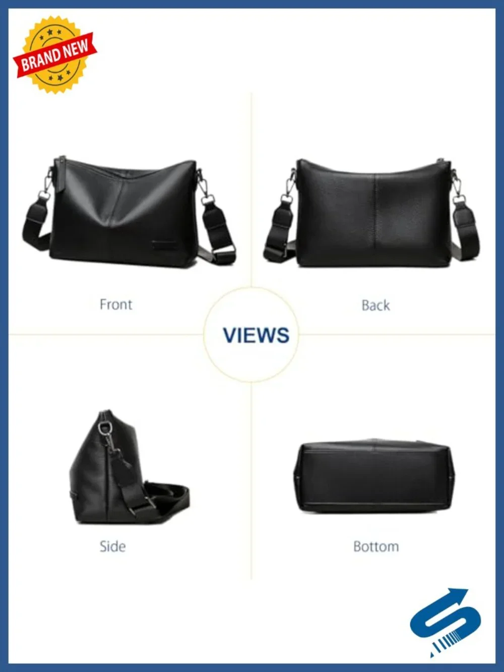 Genuine Leather Hobo Bag for Women Large Shoulder Purse Crossbody Trending